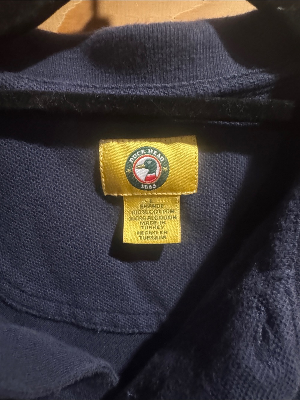 Vintage Navy Polo Shirt - Duck Head Brand - Picture 2 of 3